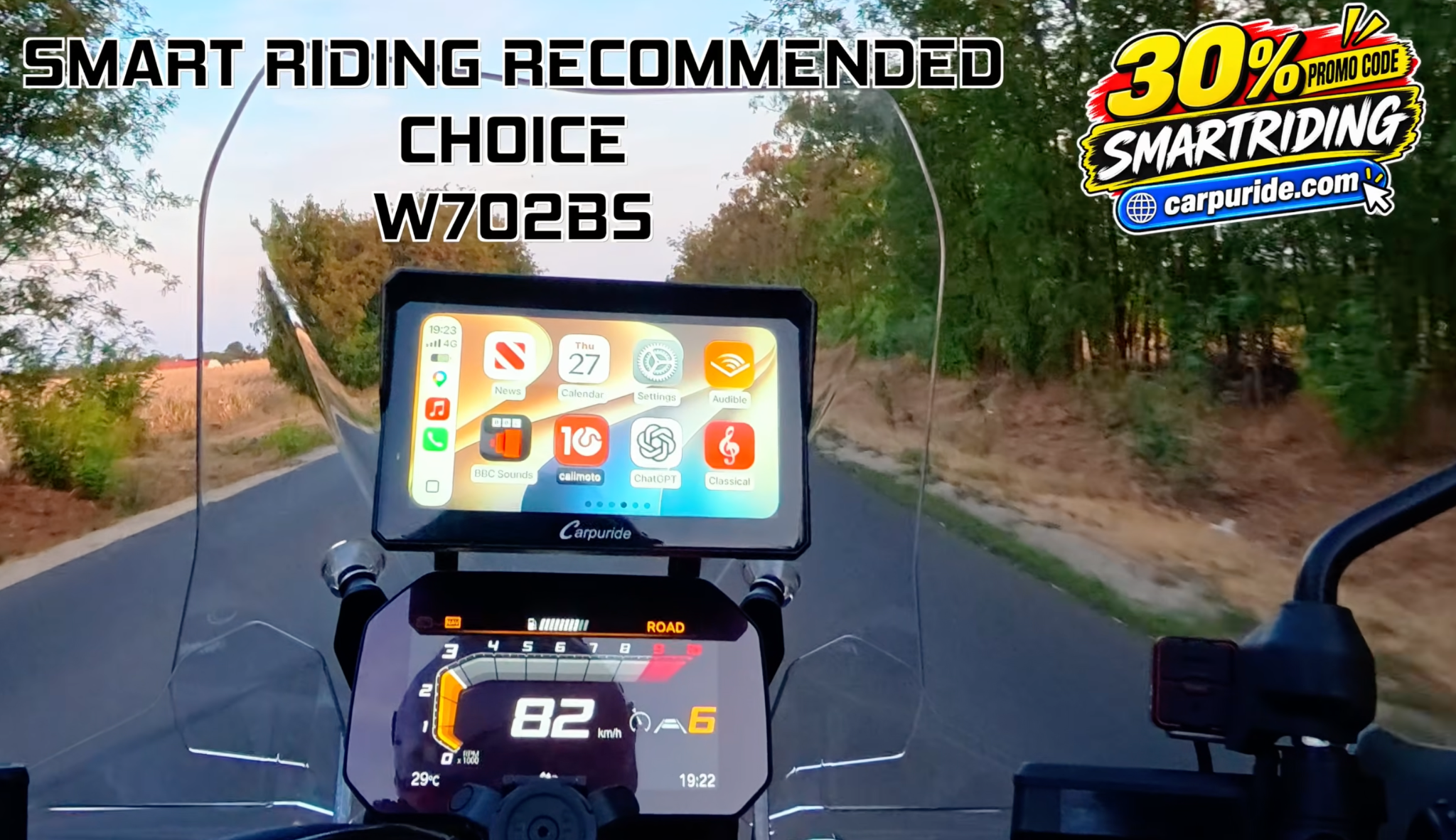 Smart Riding recommended choice: Carpuride W702BS