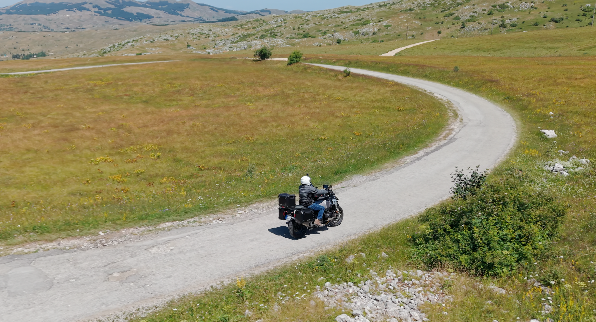 Motorcycle ride through Durmitor National Park, Montenegro
